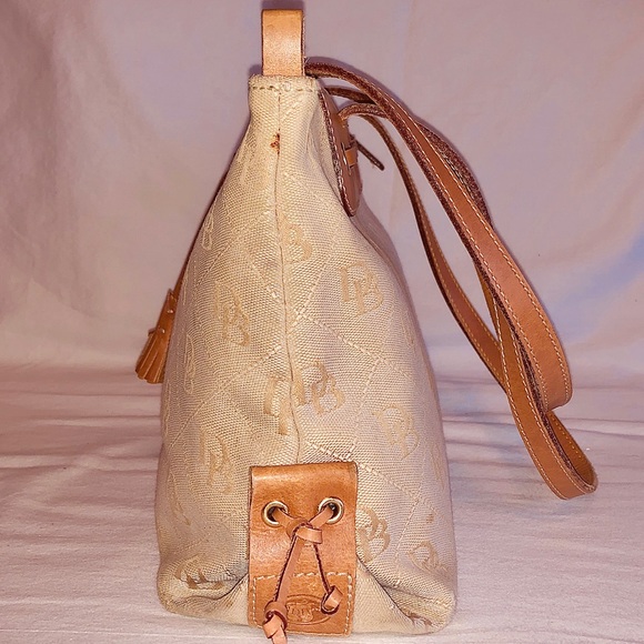 Dooney & Bourke Signature Tulip Tassel Canvas Tote - Picture 3 of 8